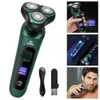 Electric Shaver Men's Smart Electric Shaver LCD Digital Display Three-head Floating Razor USB Rechargeable Washing Multi-function Beard Knife