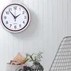 Orologi da parete Orologio silenzioso Ambiente per dormire silenzioso Numero rotondo per la decorazione dell'home office Cucina da 8 pollici