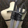 Middeleeuwse Witcher dubbele rug schede voor zwaard Cutlass houder Viking piraat krijger lederen schede holster cosplay LARP kostuum Y2785