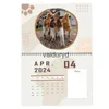 Kalendarz 2024 Kalendarz koty dla kotów miłośnicy śmieszne koty kalendarz 2024 Miesięczne wiszące ścianę