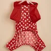 Hondenkleding Regenjas voor huisdieren Kleding Outdoor Jumpsuit met capuchon Honden Waterdichte jas Polka Dot regenjas voor katten Kledingbenodigdheden