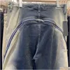 Herren Plus Size Hosen Echte Picswork Baggy Jeans Für Männer Gerade Zerrissene Casual Cargos Übergroße Denim Hosen Drop Lieferung Bekleidung Dhwhw