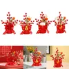 Decorative Flowers Chinese R Year Decoration Housewarming Gift Holiday Crafts Ornament For