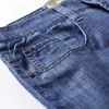 Men's Shorts 2024 Denim Straight Barrel Solid Mid Waist 5-point Korean Summer Casual