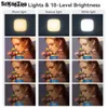 Selfie Lights Rechargeable Soft Selfie Light for Phone Camera Laptop 1000mAh Portable LED Phone Light Clip for Makeup Conference Vlog TikTokL240116