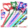 Dog Collars Leashes 1.0x120cm Harness Nylon Printed調整可能なペットカラー子犬猫動物アクセサリーネックレスロープタイ0528 DRO DHOEF