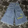 JNCO Baggy Jeans Y2K Harajuku Хип-Хоп Уличная одежда Винтажные джинсы с карманами и рисунком Мужские женские американские джинсы с высокой талией и широкими штанинами 240115