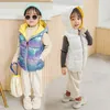 Gilet enfant vêtements d'extérieur pour enfants manteaux d'hiver vêtements pour enfants chaud à capuche coton bébé garçons filles gilet pour l'âge 3-11 ans 240116