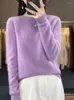 Kobiety swetry jesienne Zima Sweter Sweetek O-Neck Długie rękaw wełna wełna pusta solid solid pullover kaszmirowe ubrania z dzianiny