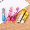 24 pcs Creative Stationery Ten-color Ball Pen Student Prize Multifunctional Color Pen Lovely Learning Painting and Graffiti Pen 240116