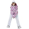 Snowboard-Anzug-Sets für Damen, wasserdicht, winddicht, Outdoor-Bekleidung, Skijacke, Riemen, Schneehose, Winter-Outfit 240116