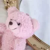 Animaux en peluche 10Cm, poupée assise bouclée, petit jouet en peluche, ours, pendentif de sac, bricolage, boîte cadeau de mariage, porte-clés, pendentif 4 couleurs