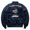 Hip Hop Jacket Men Högkvalitativ tjock armé Vit militär motorcykel MA1 Pilot Baseball Bomber 240115