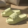 GAI GAI Summer Women Thick Slippers Sole Beach Slides Bathroom Anti-slip Soft Sandals Fashion Ladies Cloud Shoes 240115