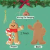 Nieuwe Banners Streamers Confetti 12st Gingerbread Man Ornamenten voor Kerstboom Plastic Gingerbread Beeldjes Ornament voor Kerstboom Hangende Decoraties