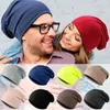 Berets Damen Plain Beanie Hut Frühling Baumwolle Slouchy für Frauen Mann gestrickt Knochen Damen Skullies Cap Outdoor Chemo