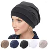 Berretti Croce Europea Musulmano Underscarf Tubo Interno Cap Islamico Eid Preghiera Hijab Cappello Fondo Copricapo Donne Arabe Avvolgere Foulard Turbante