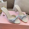 Sandales à talons Célèbre Designer Femmes Bowknot Strass Robe Chaussure Bouts Ronds Slingbacks Qualité Cuir Pantoufles À Talons Hauts Soirée De Mariage Avec Boîte 10A