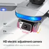 Drone D8 avec double caméra moteur sans balais évitement d'obstacles à 360 ° GPS lumière d'ambiance dégradé de 64 couleurs mode sans tête drone de retour automatique à une touche