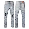 Paarse jeans heren dames hoogwaardige jeans modeontwerp noodlijdende fietsers dames denim lading voor mannen lange zwarte broek voor mannen gat designer jeans dames