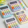 Calculatrices Calculatrice coréenne Kawaii dessin animé couleur bonbon clavier mécanique silencieux bureau calculatrice d'apprentissage financier et comptablevaiduryd