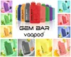 USAウェアハウスオリジナルVaapod gem bar cube 5％6000 Puffs使い捨て蒸気e-タイトルメッシュコイル10フレーバー