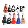 USB flaş sürücüler gerçek kapasiteli kalem sürücü 64GB gitar serisi yaratıcı hediyeler usb 2.0 flash sürücü 32GB/16GB/8GB/4GB Bellek Çubuğu Pendrive U Disk