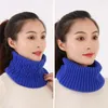 Bufandas Bufanda elástica Acogedor Punto Invierno para mujeres Suave Cálido Color Sólido Calentador de cuello con diseño a prueba de viento Clima
