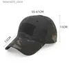 Ball Caps Hoed Heren Militair Camouflage Geborduurde Baseball Cap Buiten Fietsen Reizen Bergbeklimmen Balpet Tactische Militaire Hoed Q240116