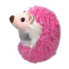 Keychains Cute Hedgehog Plush Keychain Mobile Phone Pendant Keyring Pompon Ring Toy Anime Fur Gifts