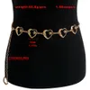 Modna opiekuńcza metalowa łańcuch do dekoracji damskiej, spódnica i spodnie modny łańcuch w kształcie serca, akcesorium pasa talii