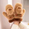 Einweghandschuhe Anime Winter Capybara Design Plüschtier Schneemobil Fäustlinge Warm Snowboard Schnee für Frauen