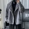 2023 Marchio di abbigliamento da uomo Ispessimento Tenere al caldo in inverno Pelle di cervo Giù Giacca casual Maschile Slim Fit Cappotto allentato di alta qualità 240115