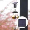 Lawn Lamps Solar Hanging Display Motor Rotating Small Motor Solar Energy Wind Spinner Motor Multi-Purposes Rotatable Hook for Garden Light YQ240116