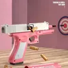 Pistol Manual EVA Soft Bullet Blaster Toy Gun Airsoft Pneumatic Firing With Silencer For Children Kid Adult CS Fighting Boys Birthday Gift