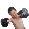Cuir demi doigt enfants enfants karaté gants de boxe mitaines Sanda karaté sac de sable Taekwondo protecteur gants MMA Muay Thai 240116