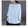 Women's T Shirts 7 Minutes Of Sleeve T-shirt Female Fashion Label Top Leisure Loose Big Yards Dress With Short Sleeves Jacket In Spring