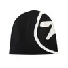 Kadın Şapka Örgü Beanies Aphex İkiz Kapaklar Erkekler için Y2K Street Giyin