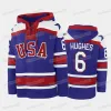 Miracle On Ice USA Sweat à capuche de hockey Trevor Zegras Jonathan Quick Mike Modano Matthew Boldy Jack Hughes Blake Wheeler Matt Roy Cole Cau