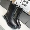 Marque française classique territoire concepteur femmes bottines automne hiver mode nouvelles bottes Martin 8A qualité luxe en cuir véritable semelle épaisse bottes de neige Knight Boot