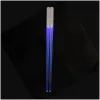 Chopsticks Led Glowing Light Reusable Sushi Lightup Unique Gifts For Men Drop Delivery Home Garden Kitchen Dining Bar Flatware Dhfe9 ZZ