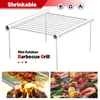 Portable Barbecue Grill Cooking Stainless Steel BBQ Folding Mini Home Park Picnic Outdoor Accessories 240116