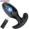 Brinquedo sexual massageador de silicone anal butt plug vibrador brinquedo para mulheres adultas homens gay massageador de próstata feminino masturbador máquina controle remoto