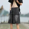 Men's Shorts High Street ins vintage denim shorts for men summer new versatile retro oversized straight leg wide caprisephemeralew