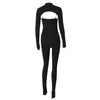 Sexig jumpsuit för Womens Autumn Spring Long Sleeve Romper Women Elegant BodyCon Jumpsuit Combinaison Femme Sexys 240115