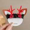 Hair Accessories Hairpin Christmas South Korea Children's Girl Baby Holiday Deer Clip Headwear Back Head Tree Ear Antlers