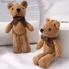 Plush Dolls 16-20CM Teddy Bear Stuffed Plush Toys Cute Dress Rabbit Pendant Dolls Gifts Birthday Wedding Party Decor