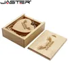USB Flash driver Jaster (över 10 st gratis) Walnut Wood Heart+Gift Box USB Flash Drive Creative Pendrive 8 GB 16 GB 32 GB 64 GB Memory Stick