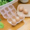 Lagringsflaskor 6 äggbehållare dispenser för kylskåp klara hållare vandring resor utomhusförsörjning hushåll kök tillbehör