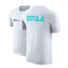 F1-coureur Lewis Hamilton Digital 44 herenmerk effen kleur ronde hals casual T-shirt met korte mouwen kleding nieuwe zomertops
